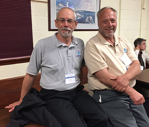 Two men posing for a photo.