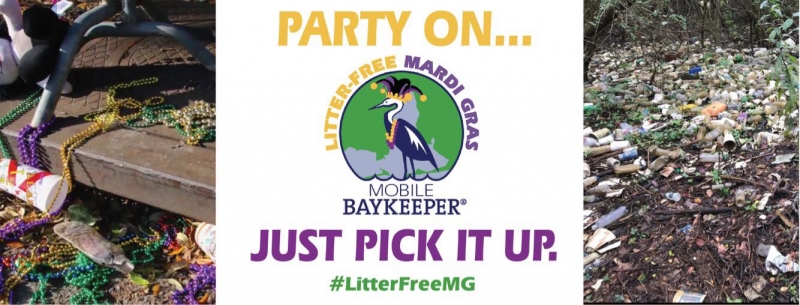 Banner advertising Mobile Baykeeper.