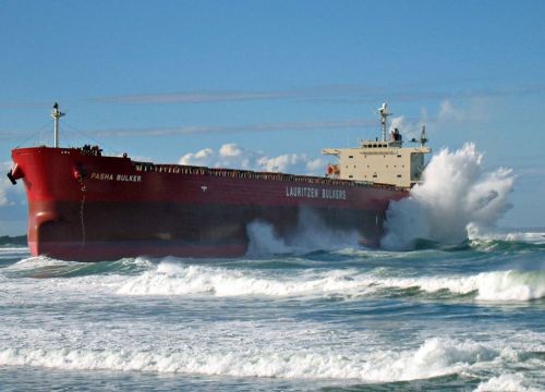 A mega bulker ship.