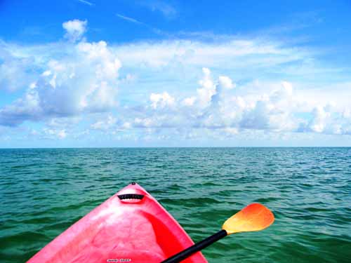 A kayak on water.