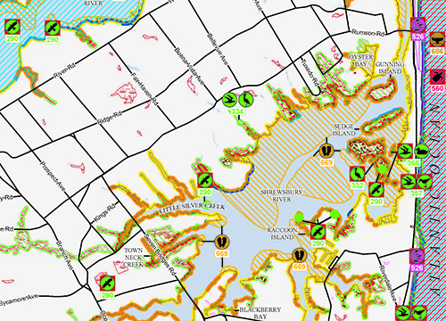 An ESI map depicting the New York/New Jersey area. 