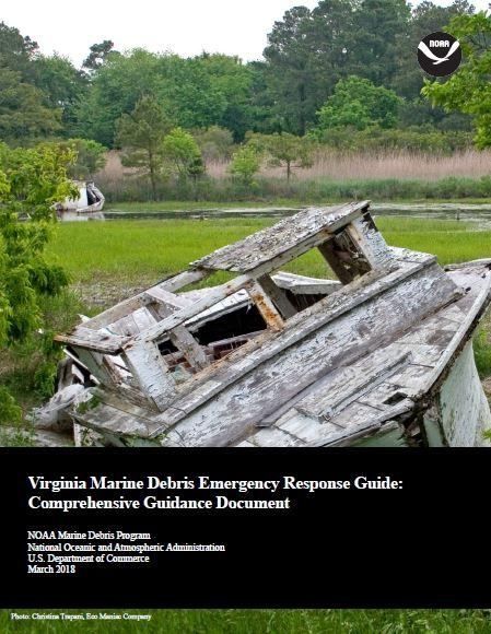A response guide cover with a photo of a derelict boat.